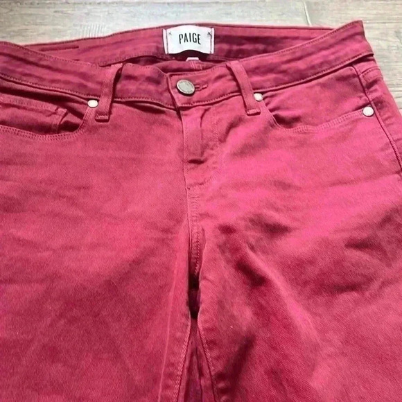 🔥PAIGE🔥 | Skyline ankle peg burgundy  pants size 29 - Picture 4 of 14